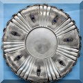 S36. Sterling silver plate with lapis inlay. 